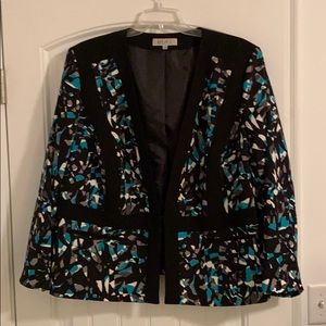 Black and Teal Blazer